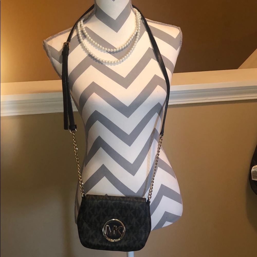 Michael Kors Small Body Cross Purse Brown